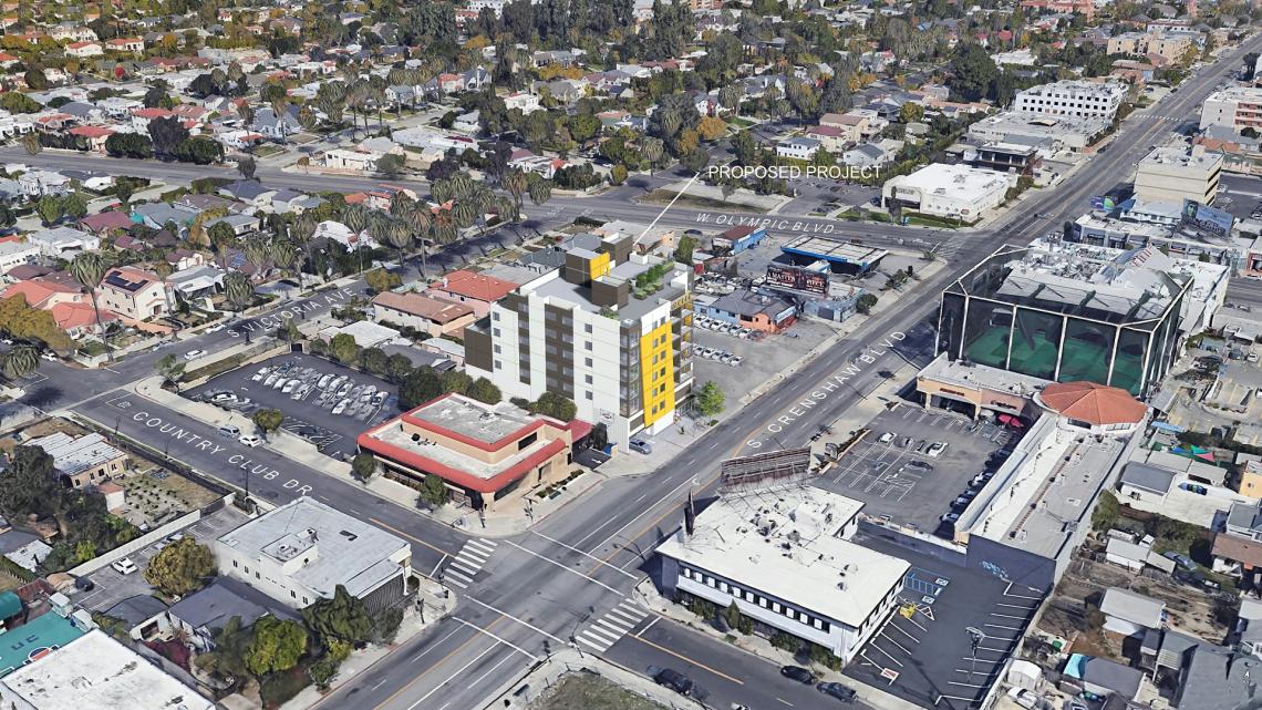 Jamison plans 60 apartments for empty lot at 1047 S Crenshaw Boulevard